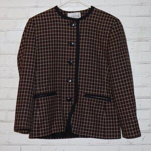 🧥 Executive Collection Patterned Blazer · Size 10M